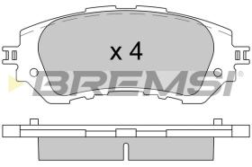 BREMS BP3607 - B. PADS TOYOTA VIOS YARIS (NCP15)