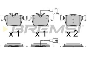 BREMS BP3769 - B. PADS ALFA ROMEO, MASERATI