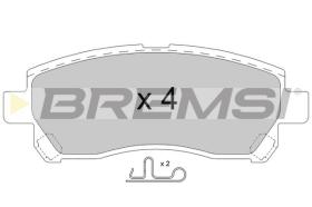 BREMS BP3872 - B. PADS TOYOTA