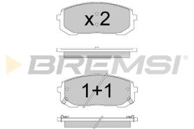 BREMS BP3907 - B. PADS HYUNDAI