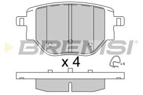 BREMS BP3917 - B. PADS OPEL, PEUGEOT, CITROEN, DS