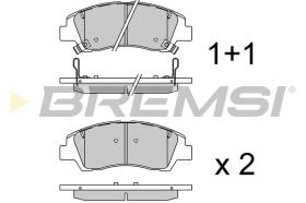 BREMS BP3924 - B. PADS HYUNDAI