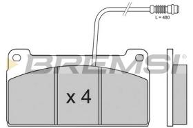 BREMS BP7254 - B. PADS MERCEDES BENZ UNIMOG U 1550L