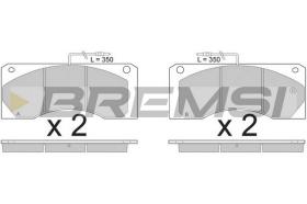 BREMS BP7255 - B. PADS RENAULT TRUCKS FR1 FR1