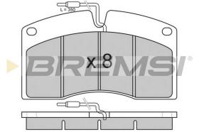 BREMS BP7262 - B. PADS RENAULT TRUCKS R 312