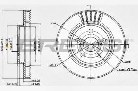 BREMS CD6799V - B. DISC FRONT DIA.302 VENT. TOYOTA SUPRA